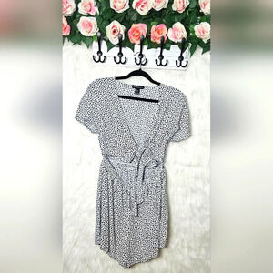 Vintage Style Cropped Tie-Front Polka Dot Romper